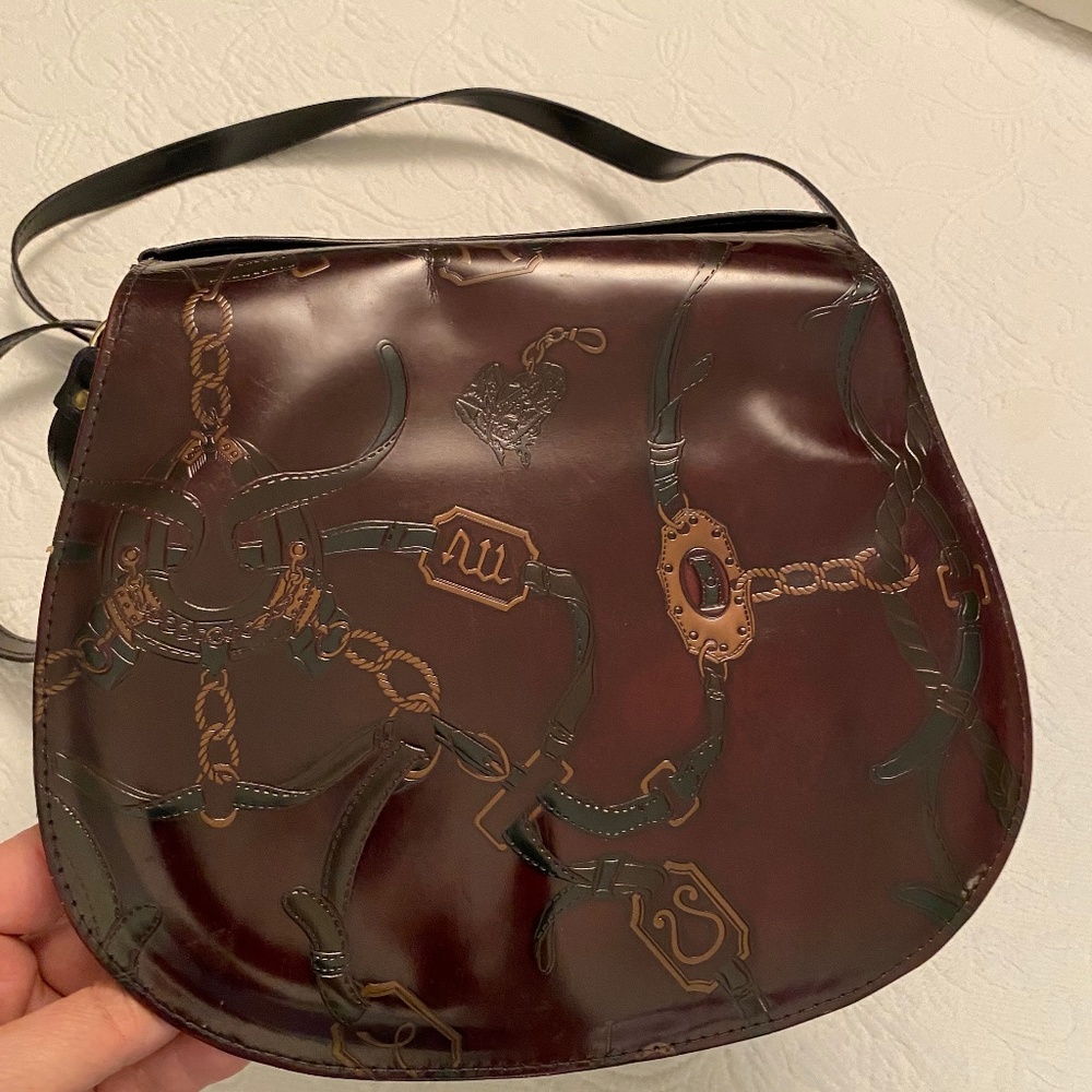 Handcrafted Italian purse with Equestrian motifs